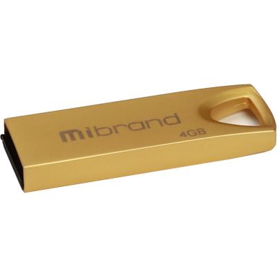 Флеш пам\'ять USB 4Gb Mibrand Taipan USB 2.0 Gold, Золотий