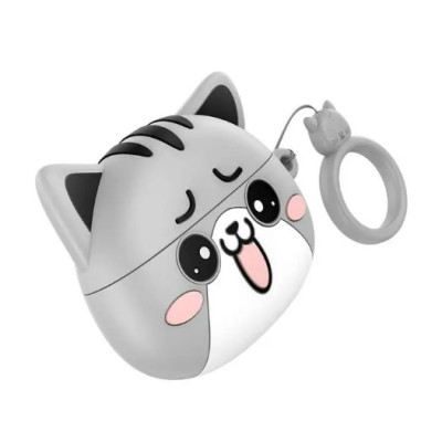 Беспроводные наушники Hoco EW48 Misty cat, Серый кот