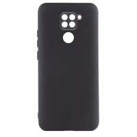 Чехол накладка Getman Liquid Silk Xiaomi Redmi Note 9 Черная