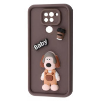 Чехол накладка Pretty Things Xiaomi Redmi Note 9 Коричневый/ Малыш Чехол накладка Pretty Things Xiaomi Redmi Note 9 Коричневый/ Малыш