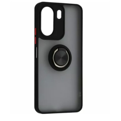 Накладка Gingle Ring Xiaomi Redmi 13C/POCO C65 Черная