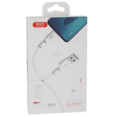 Кабель XO NB112 MicroUsb 1м Білий