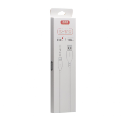 Кабель дата XO NB103 USB Type A - Type-C 1м Білий