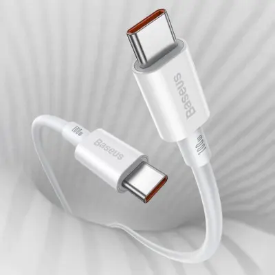 Кабель дата Baseus Superior Type-C to Type-C 1м Белый Кабель дата Baseus Superior Type-C to Type-C 1м Белый