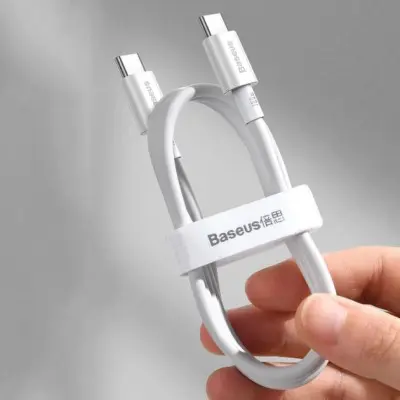 Кабель дата Baseus Superior Type-C to Type-C 1м Белый Кабель дата Baseus Superior Type-C to Type-C 1м Белый