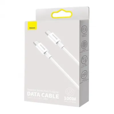 Кабель дата Baseus Superior Type-C to Type-C 1м Белый Кабель дата Baseus Superior Type-C to Type-C 1м Белый