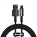 Кабель дата Baseus Tungsten Gold Lightning 1м Чёрный