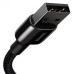 Кабель дата Baseus Tungsten Gold Lightning 1м Чёрный