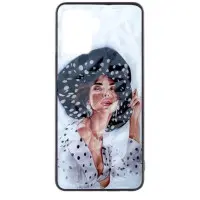 Чехол накладка Prisma Ladies OPPO Reno 5 Lite Девушка в шляпе