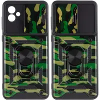 Чехол накладка Serge Ring Camshield Camo Samsung A045 (A04) Зеленая