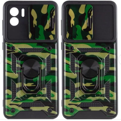 Чехол накладка Serge Ring Camshield Camo Xiaomi Redmi A1 Зеленая