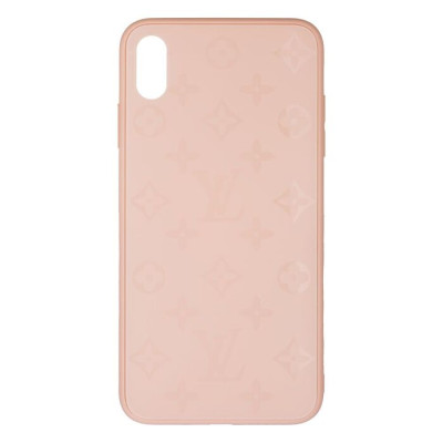 Чехол накладка Glass LV iPhone Xs Max Пудровая