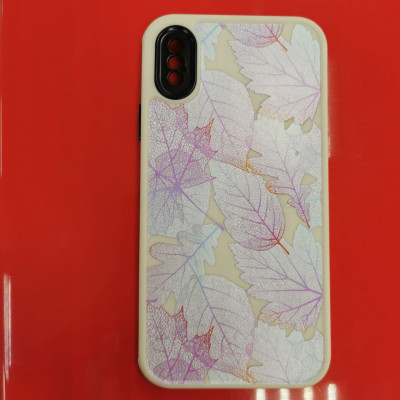 Чехол накладка Flower iPhone X Листья