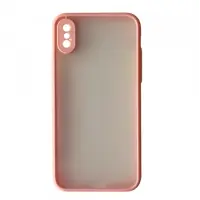 Чехол накладка Gingle Matte iPhone X Розовая