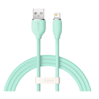 Кабель дата Baseus Jelly Lightning 1.2м Зелений Кабель дата Baseus Jelly Lightning 1.2м Зелений