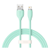 Кабель дата Baseus Jelly Lightning 1.2м Зеленый