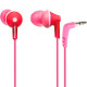 Проводные вакуумные наушники Panasonic RP-HJE125E-K Pink, розовые
