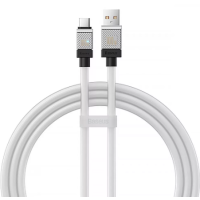 Кабель дата Baseus CoolPlay USB Type A - Type-C 100W 2м Білий Кабель дата Baseus CoolPlay USB Type A - Type-C 100W 2м Білий