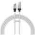 Кабель дата Baseus CoolPlay USB Type A - Type-C 100W 2м Білий