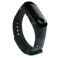 Ремешок Силикон Mi Band 5/6 Камуфляж Пиксель Серый Ремешок Силикон Mi Band 5/6 Камуфляж Пиксель Серый