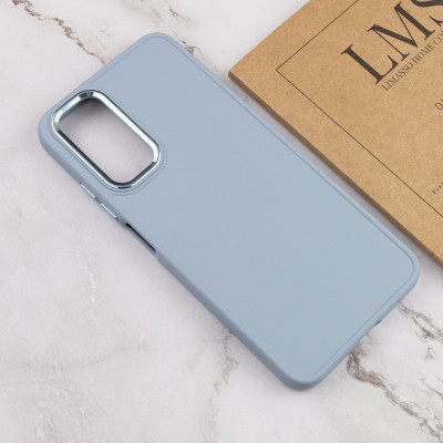 Чехол накладка Bonbon Metal Samsung A145 (A14) Голубая / Mist Blue