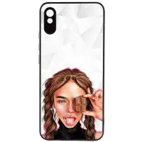 Чехол накладка Prisma Ladies Xiaomi Redmi 9A Шоколад