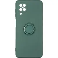 Чехол накладка Ring Samsung A12 (A125)/M127 (M12) Темно-зеленая