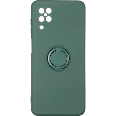 Чехол накладка Ring Samsung A12 (A125)/M127 (M12) Темно-зеленая