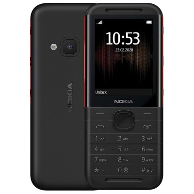 Телефон Nokia 5310 Dual Sim Black/Red, красно-черный