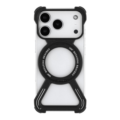 Чехол Накладка Titanium ArmorX MagSafe iPhone 17 Pro Черная