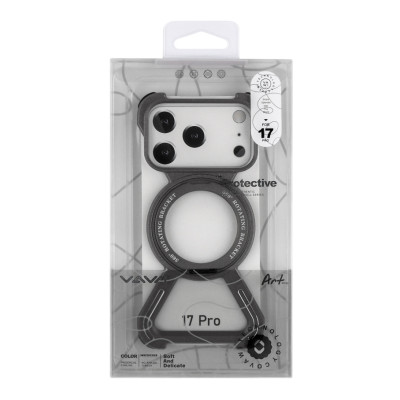 Чехол Накладка Titanium ArmorX MagSafe iPhone 17 Pro Черная