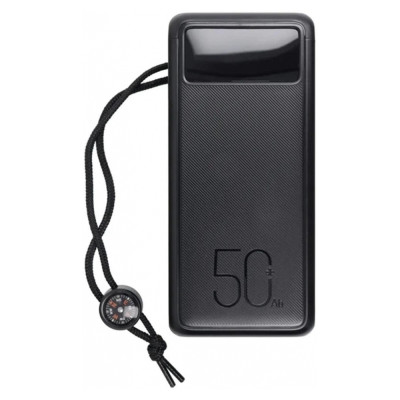 Універсальна мобільна батарея Повербанк VEGER Built-in LED Flash 56000mAh 202.2W Чорний [X]