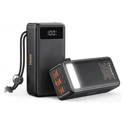 Універсальна мобільна батарея Повербанк VEGER Built-in LED Flash 56000mAh 202.2W Чорний [X]