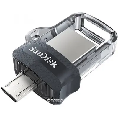 Флеш память USB 32Gb San Disk Ultra Dual (G46) microUSB to USB