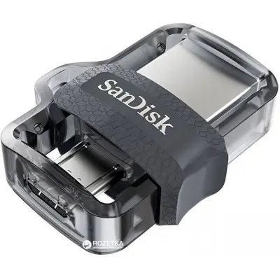Флеш память USB 32Gb San Disk Ultra Dual (G46) microUSB to USB