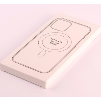 Чохол накладка Clear MagSafe iPhone 15 Прозора