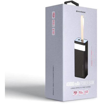 Універсальна мобільна батарея Повербанк ArmorStandart EnergyCore ASB40 40000mAh 22.5W Чорний