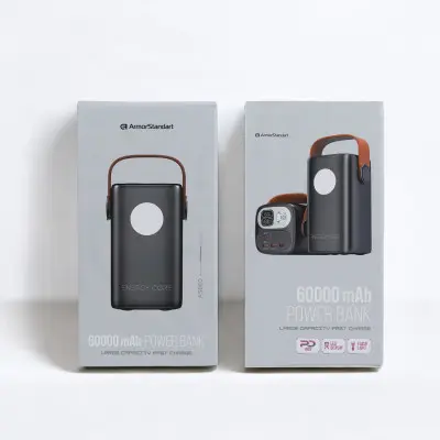 Універсальна мобільна батарея Повербанк ArmorStandart EnergyCore ASB60 60000mAh PD100W Чорний