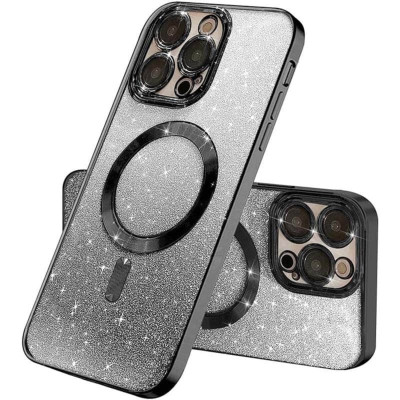Чохол накладка Cosmic Shiny Magnetic iPhone 13 Pro Чорна