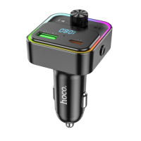 FM Трансмітер Hoco E81 Fantasy PD30W+QC3.0  Black, Чорний