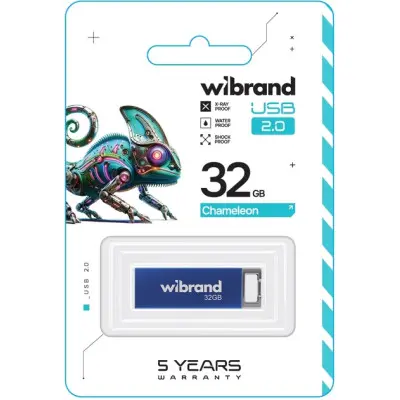 Флеш память USB 32Gb Wibrand Chameleon USB 2.0 Синяя