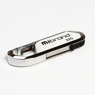 Флеш пам'ять USB 32Gb Wibrand Aligator USB 2.0 Біла