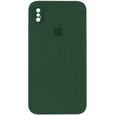 Чехол накладка HC iPhone XS Max Зеленая/Cyprus green Square Full