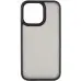Чехол накладка Metal Buttons iPhone 14 Черная