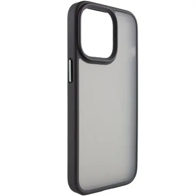 Чехол накладка Metal Buttons iPhone 14 Черная