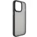Чехол накладка Metal Buttons iPhone 14 Черная