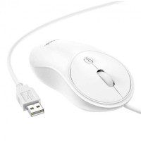 Проводная Мышь USB Hoco GM13 White, Белый Проводная Мышь USB Hoco GM13 White, Белый