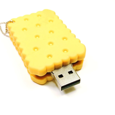 Флеш пам'ять USB 64Gb MicroDrive Emoji печиво yellow, Жовтий