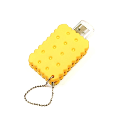 Флеш пам'ять USB 64Gb MicroDrive Emoji печиво yellow, Жовтий