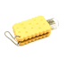 Флеш пам'ять USB 64Gb MicroDrive Emoji печиво yellow, Жовтий